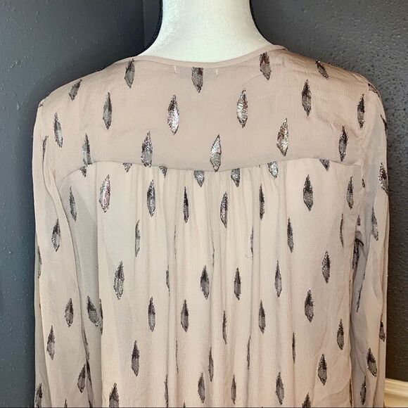 Joie Mauro Metallic Jacquard Blouse - Picture 10 of 12